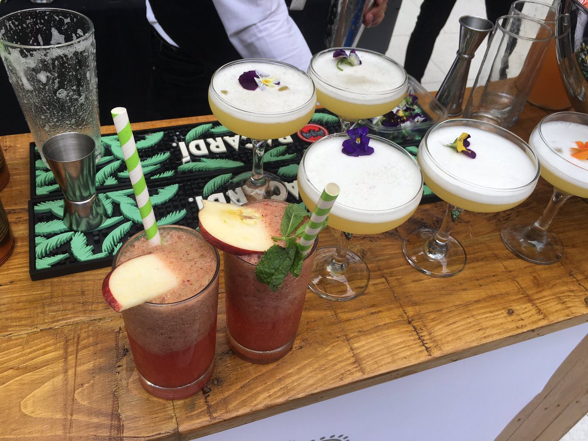 PomeryKaren's tweet photo. So this happened today to celebrate the return to service of our ships 🥰 #cruisingisback #returntoservice #cruise 

PS they’re not all my cocktails! 😉 https://t.co/WRIdnBs2jZ