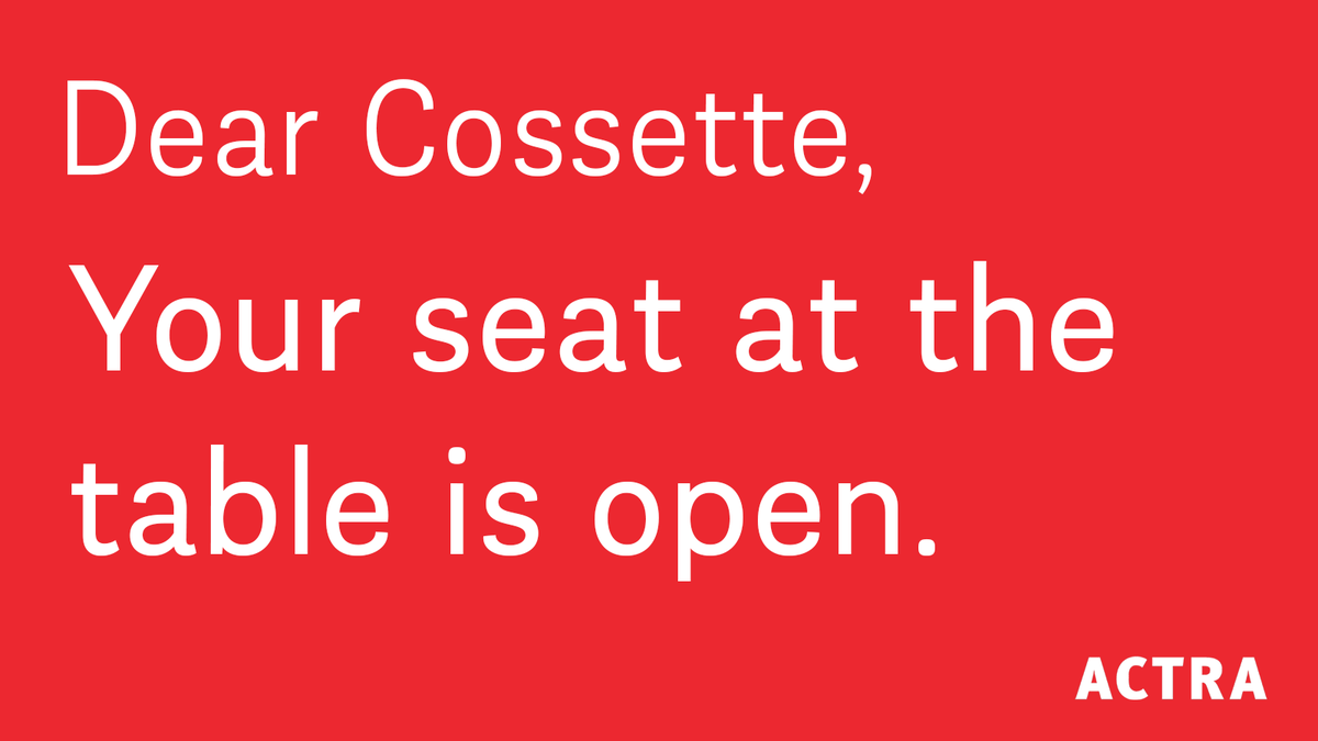 Yvette Dudley Neuman (@yvettedudley) on Twitter photo Hey@cossette,<a href="/LeoBurnettTO/">Leo Burnett Toronto</a> Stop attacking minimum pay, benefits and working conditions of performers. People are the greatest assets in advertising - time to act like you believe it. Join Hey@cossette,<a href="/LeoBurnettTO/">Leo Burnett Toronto</a> Stop attacking minimum pay, benefits and working conditions of performers. People are the greatest assets in advertising - time to act like you believe it. Join
