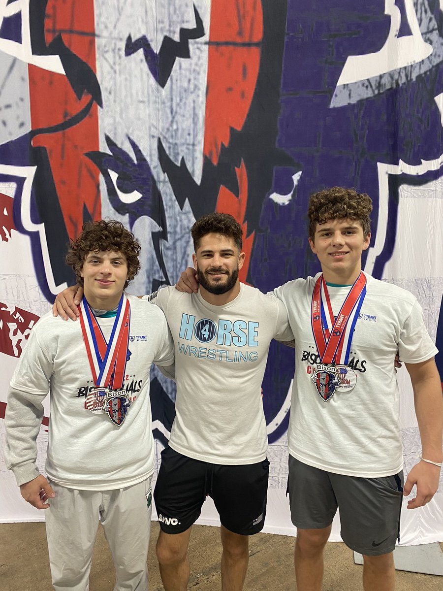 TyrantWrestling's tweet photo. Iron Horse Blue 
2022 Bison Duals Champions🏆
High School Division
#TyrantWrestling #BisonDuals https://t.co/71FmxeVJeP