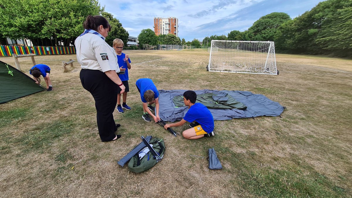 District Camp is this weekend? Best get some practice in! #SkillsForLife #AdventureForAll #camping #districtcamp @scouts @PawprintFamily @worldscouting @HampshireScouts @SamPooleScouts @Knottfunny @GosportScouts @RobinPed