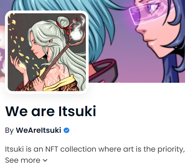 🎉 WE GOT THE CHECKMARK 🎉

WeAreItsuki is now got verified by <a href="/opensea/">OpenSea</a>,
Time to get the GREEN chip now 🌸 We are Itsuki 🌸

#WeAreItsuki #GreenChipNFT