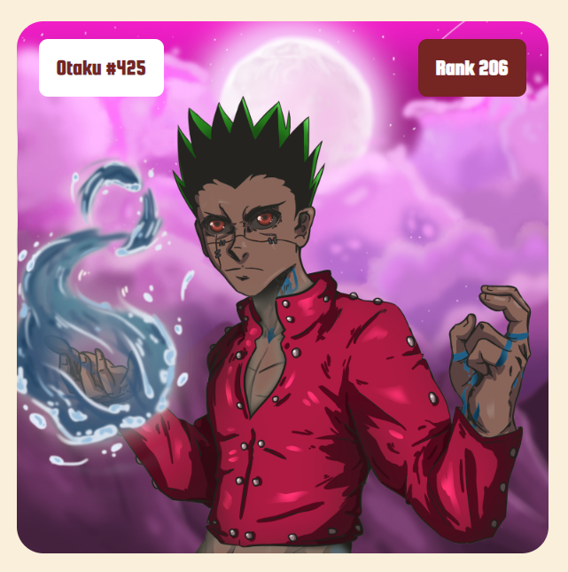 Climbing the charts. #otakuoriginsnft #prince #darkweb #anime #greed