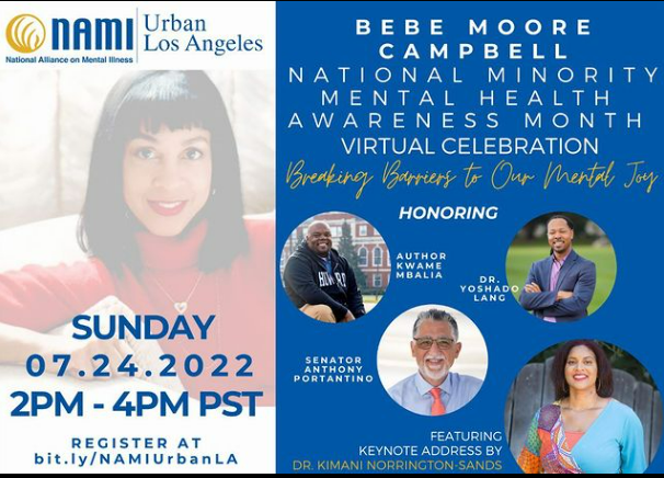 NAMIUrbanLA's tweet photo. Make sure to sign up and share! Celebrate with us BIPOC Mental health Awarness month and to also keep Bebe Moore Campbell's name alive π#bebemoore #BIPOCMentalHealthMonth https://t.co/HgpZYn95JD https://t.co/dgjE73wFWc