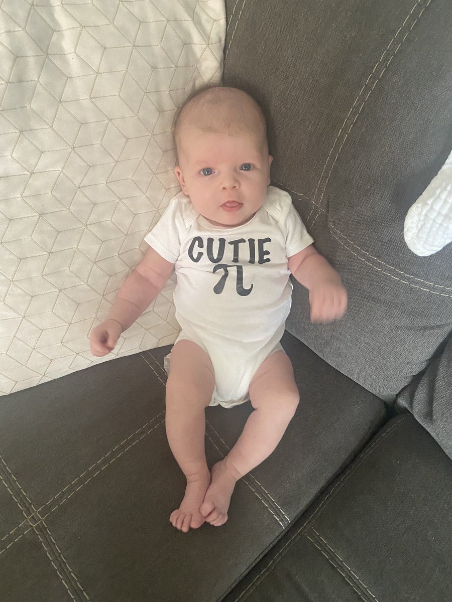 Madelyn is sporting her teacher joke onesie courtesy of <a href="/MrsVargas142/">Kristin Vargas</a> 🤣🤣🤣 #CutiePie #MathHumor😂 <a href="/FosterLions/">Foster Elementary</a> <a href="/ForestRidge142/">Forest Ridge SD142</a> <a href="/KerkstraCougars/">Kerkstra Elementary</a>