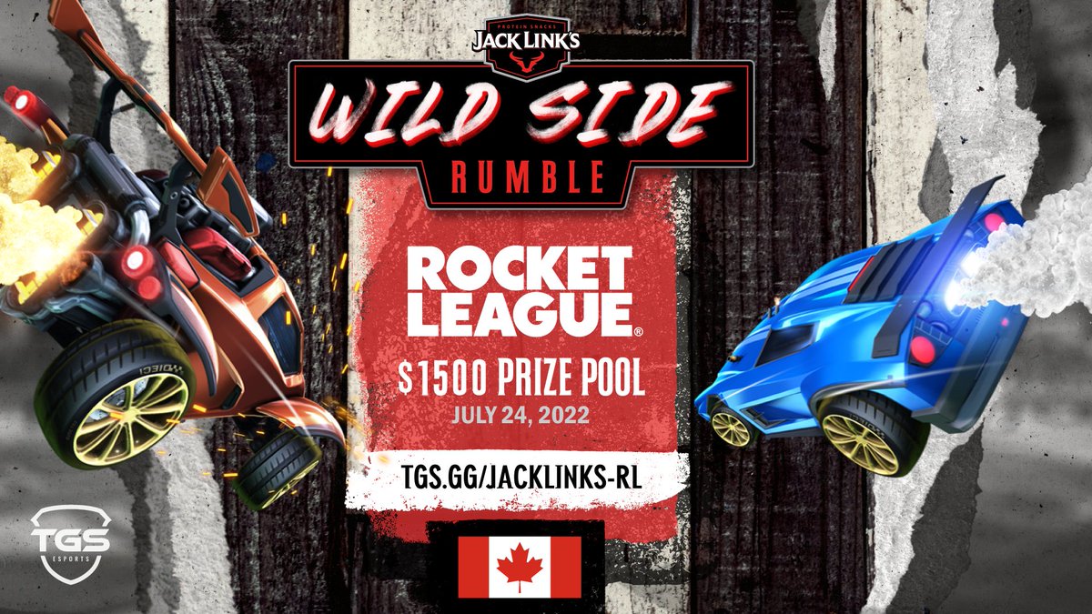 Attention Rocketeers - it's your time to get WILD! 💥 

<a href="/Jacklinkscan/">Jack Link's Canada</a> Wild Side Rumble is coming to Rocket League on June 24! Register for free today and play for your part of the $1500 prize pool. More details:

🔗TGS.gg/Jacklinks-RL