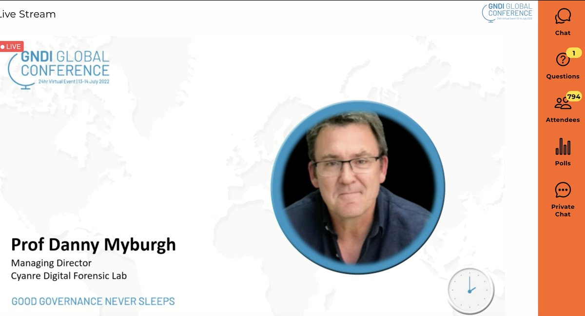 christinayiotis's tweet photo. #GNDIConference Keynote on “#CyberSecurity #Challenges Facing Organisations—Is Your #Board #Ready?” @Cyanre Managing Director Professor @DannyMyburgh1 #Ransomware #BEC #Phishing #3rdPartyBreach #BruteForceAttacks #GoodGovernanceNeverSleeps @GNDI_org #IncidentResponse #Containment https://t.co/KcdvL4gxBQ