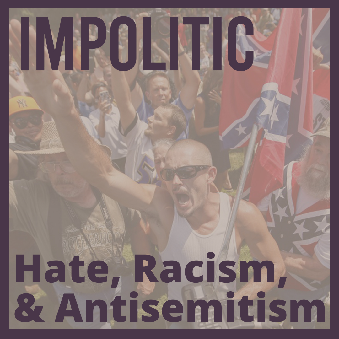 ImpoliticCast's tweet photo. Download our latest episode with Rabbi Ron Fish of @ADL_NewEngland! We discuss antisemitism and racism in the United States today. #Antisemitism #racism #extremism #terrorism #hatespeech https://t.co/in5Q2V9xRq