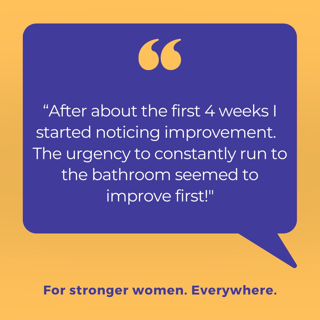 levatherapy's tweet photo. “After about the first 4 weeks I started noticing improvement.  The urgency to constantly run to the bathroom seemed to improve first!" #pelvichealth #pelvicfloor #kegels #womenshealth

Visit https://t.co/FjcdlMHwbT for disclaimers and important safety information. https://t.co/WVxlnTDHnn