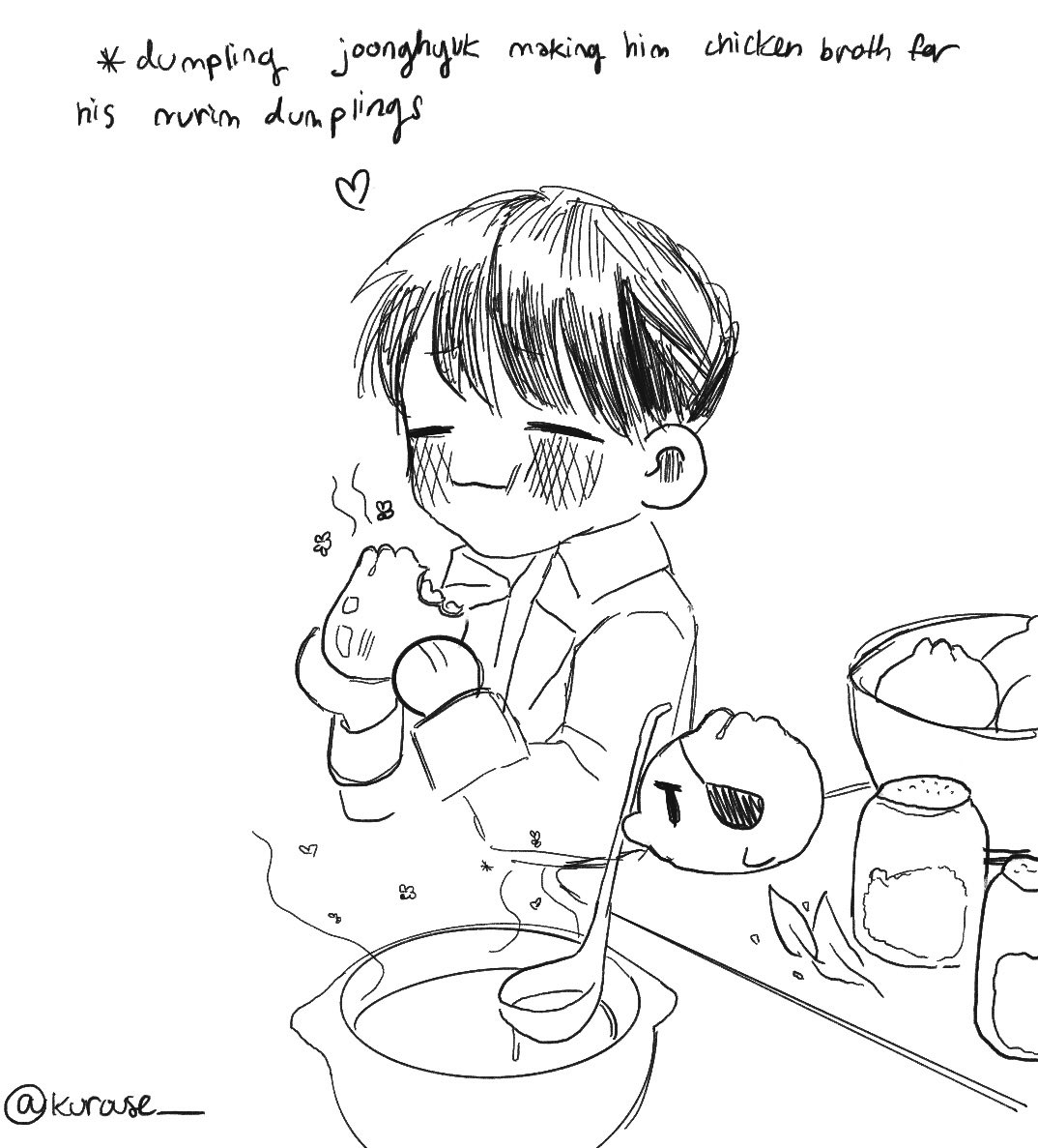 kurouse0723's tweet image. 999 Dumpling and Kim Dokja adventures #orv #OmniscientReadersViewpoint #김독자 #전지적독자시점 #kimdokja #yoojunghyuk #art #illustration