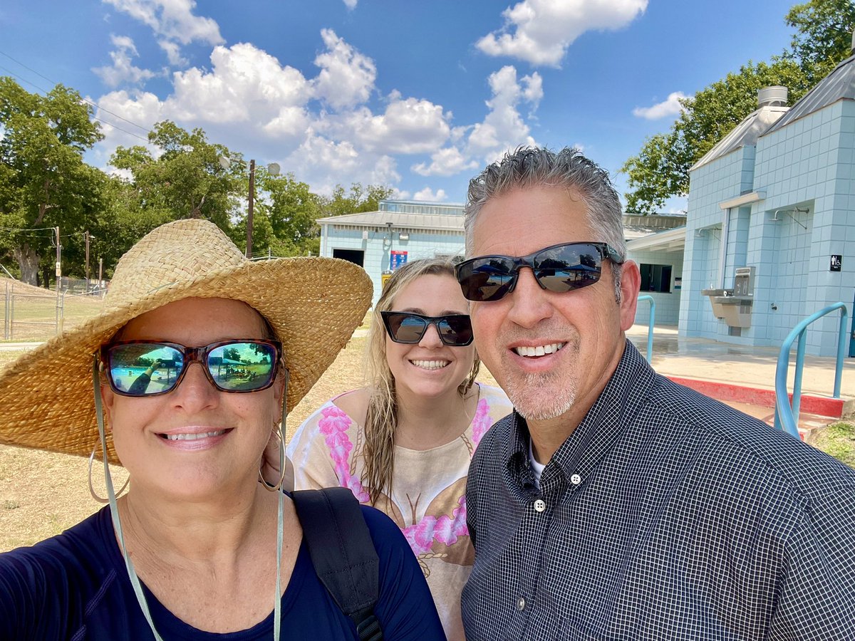 GGLawing's tweet photo. Took a break from my regular beat today and headed full on into summer fun w/Shelby Mueller.A big thank you to @SeguinParks Dir Jack Jones for sharing some time w/us today ☀️ Mini summer episode of #GVECRoadTripDiaries coming next week. #gvec #BeatTheHeat https://t.co/yQ9l6lKNeB