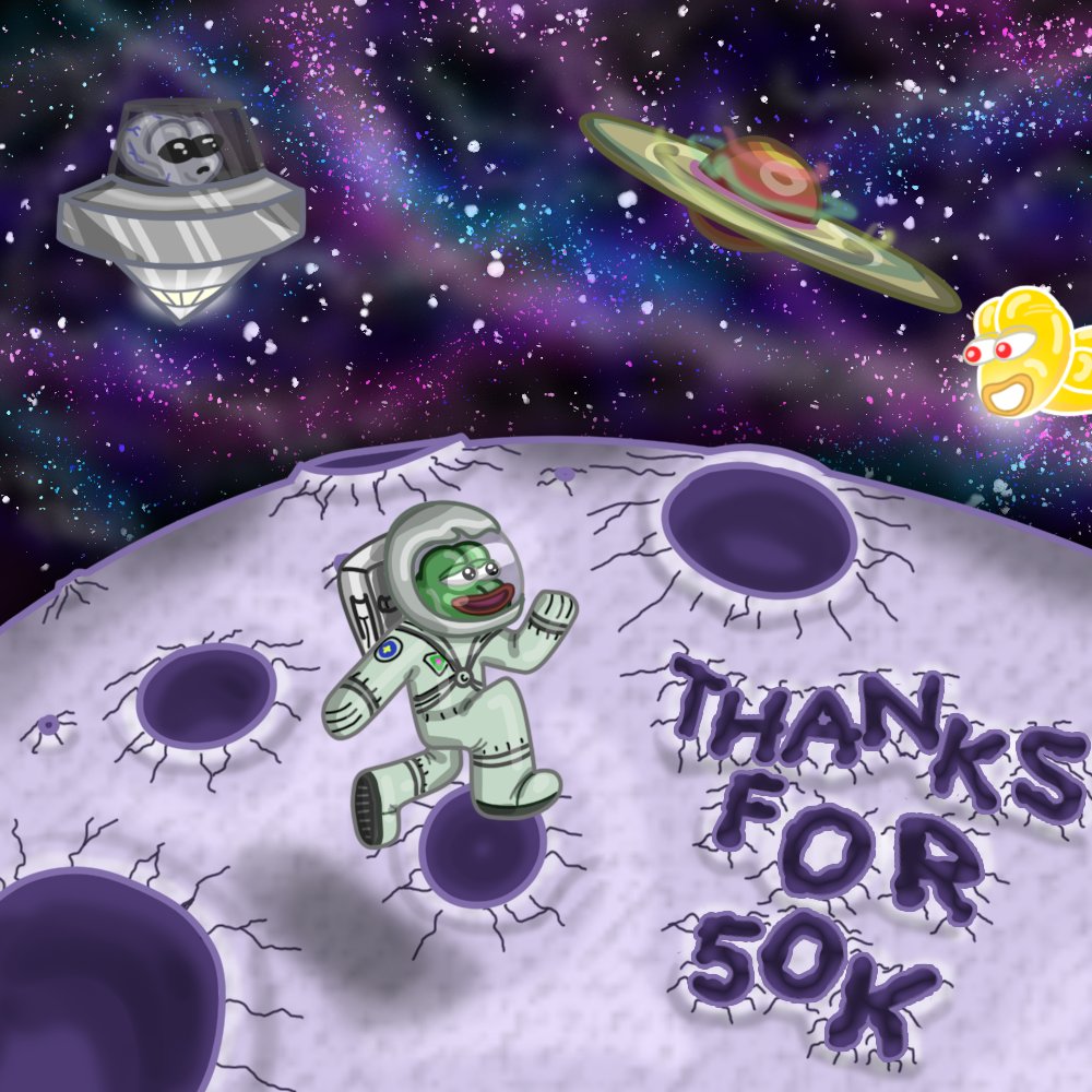 Pepeapesnft's tweet image. Thank you for 50K PEPES!! 
RT, Like, and tag 3 frens for WL🔥