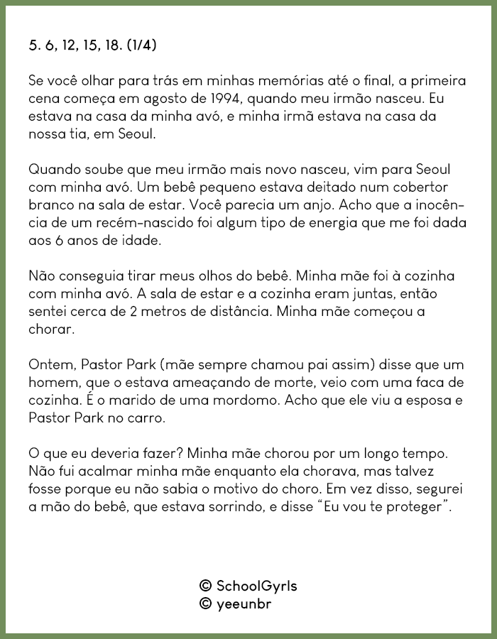 yeeunbr's tweet photo. [#TRAD] 1719: Concealed Thoughts and Emotions | Quinto capítulo! Conteúdo sensível. ⚠️ https://t.co/0jTjnXaChJ