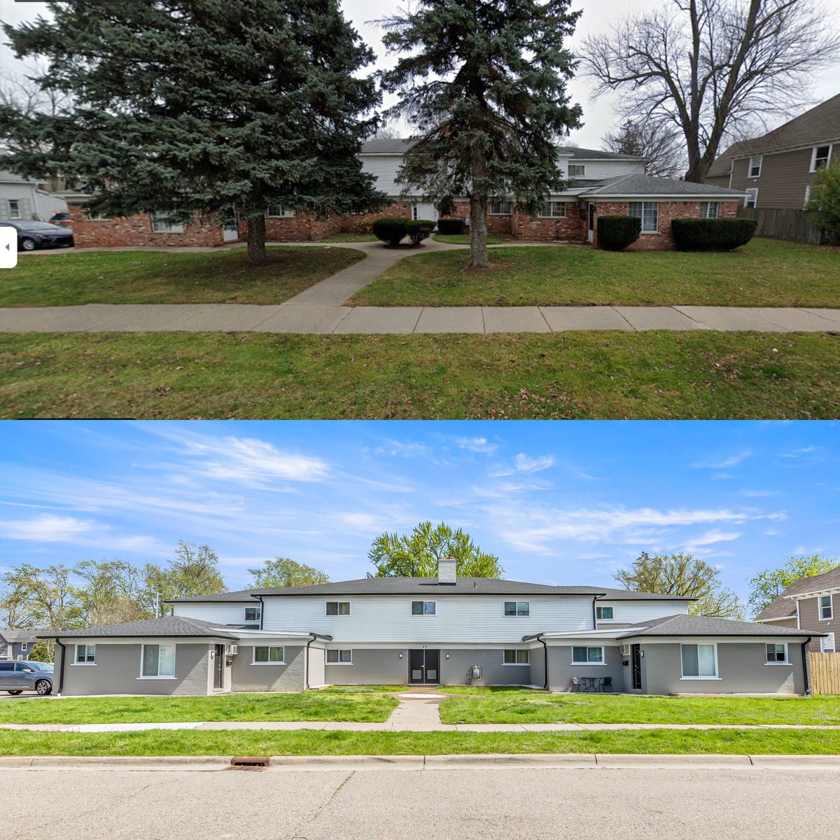 MJTraderPro's tweet image. Bought this apartment building for $500k in June 2021

It was rented for ~$5000/m

Dealt with multiple deaths &amp;amp; evictions…

Then spent $300k on renovations

Converted every unit into short term furnished rentals

Just appraised for $1.72M 🤯

Pulling out $1.2M tax free next week