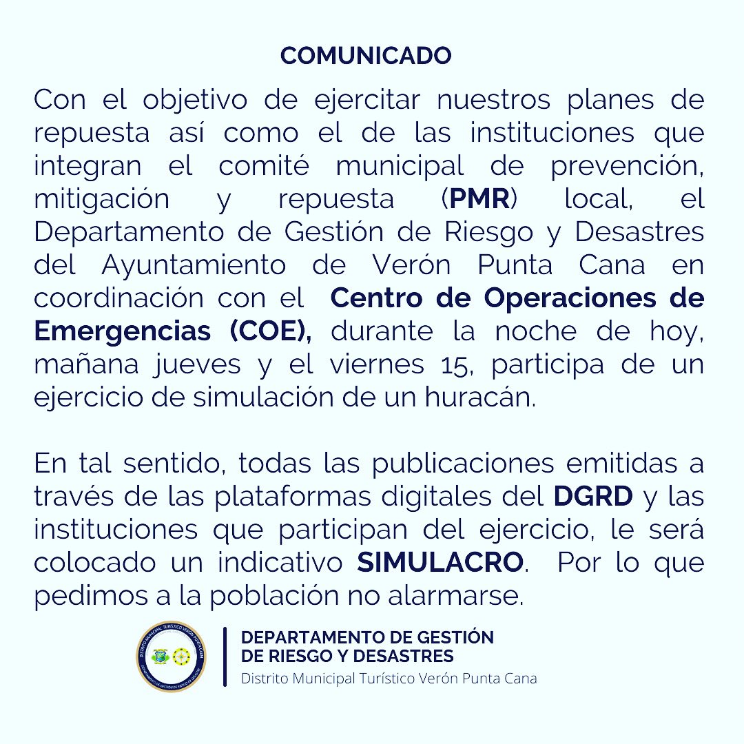 Dgrd 📢#DGRD | COMUNICADO