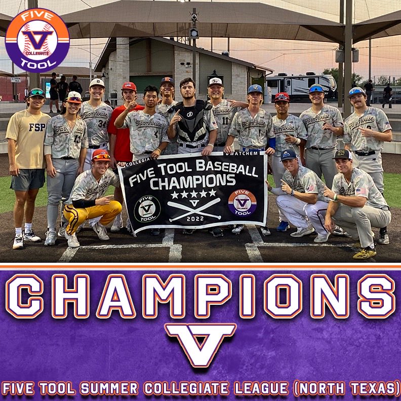 🏆 Champions 🏆

Congrats to <a href="/FarmhouseSP/">FarmHouse Sports Performance</a> on winning the Silver Championship of the #FiveToolCollegeNTX League.

#WatchEm