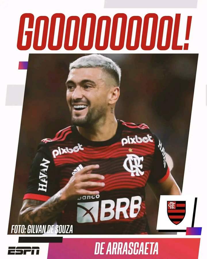 SoRubroNegro's tweet photo. GOOOOOOOOOOOOOOOOOOOOOOL 

arrascaeta de cabeça amplia o placar. 

FLAMENGO 2x0 GALO https://t.co/NcxYbWnDdf