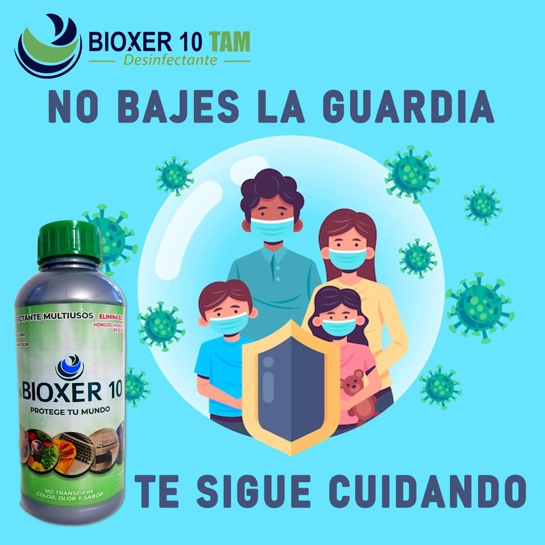 bioxer10's tweet image. Las condiciones actuales de #Salud indican la necesidad de usar un #Desinfectante como Bioxer 10 
Cumple con las normas de higiene y además es #Biodegradable y multiusos #Tampico #Altamira #CdMadero #CdVictoria #Matamoros #Reynosa #RioBravo #NuevoLaredo #Tamaulipas