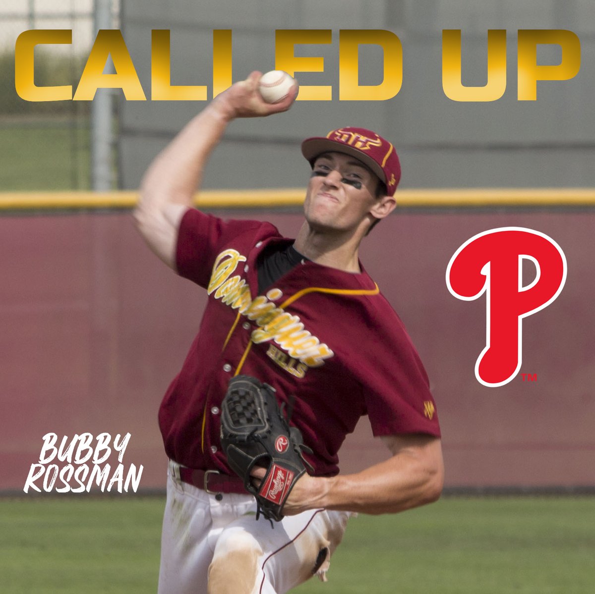 TorosAthletics's tweet photo. Welcome to The Show, Bubby Rossman!

The former @CSUDHbaseball made his @Phillies debut tonight in Toronto. 

#TorosinthePros #toro4life https://t.co/srWRqqDvjb