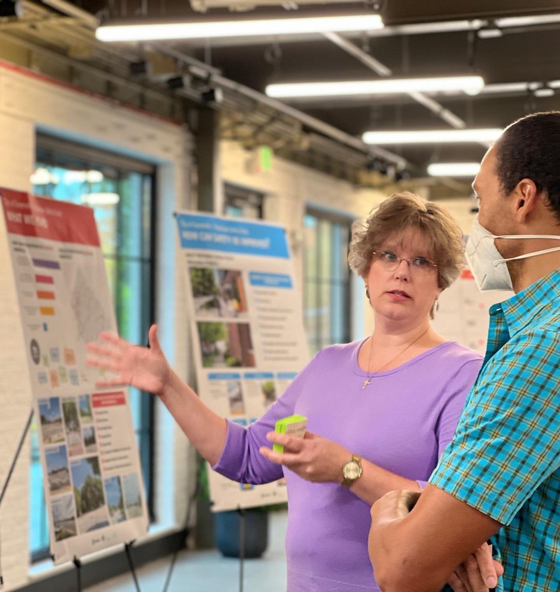 CityGreenville's tweet photo. 🟢 You told us you feel the most safe walking on Main Street, in downtown plazas and along the Swamp Rabbit Trail. 

🔴 You said you feel unsafe crossing Academy Street or walking along Stone Avenue. https://t.co/rIYVGc3Yq2