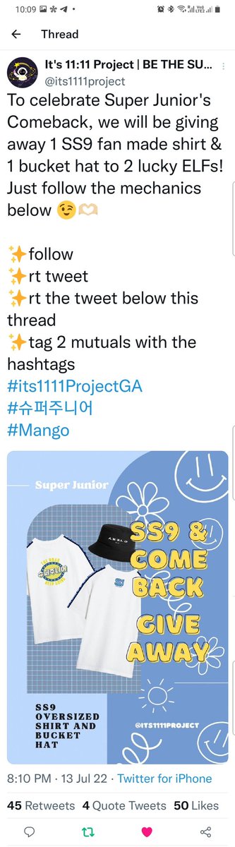 ONCELFCARATSTAY's tweet photo. @its1111project Thank you so much for this giveaway! 💙 @fan_til_dawn @LarissAruna_

#its1111ProjectGA
#슈퍼주니어 
#Mango https://t.co/VU5aZBtGAS