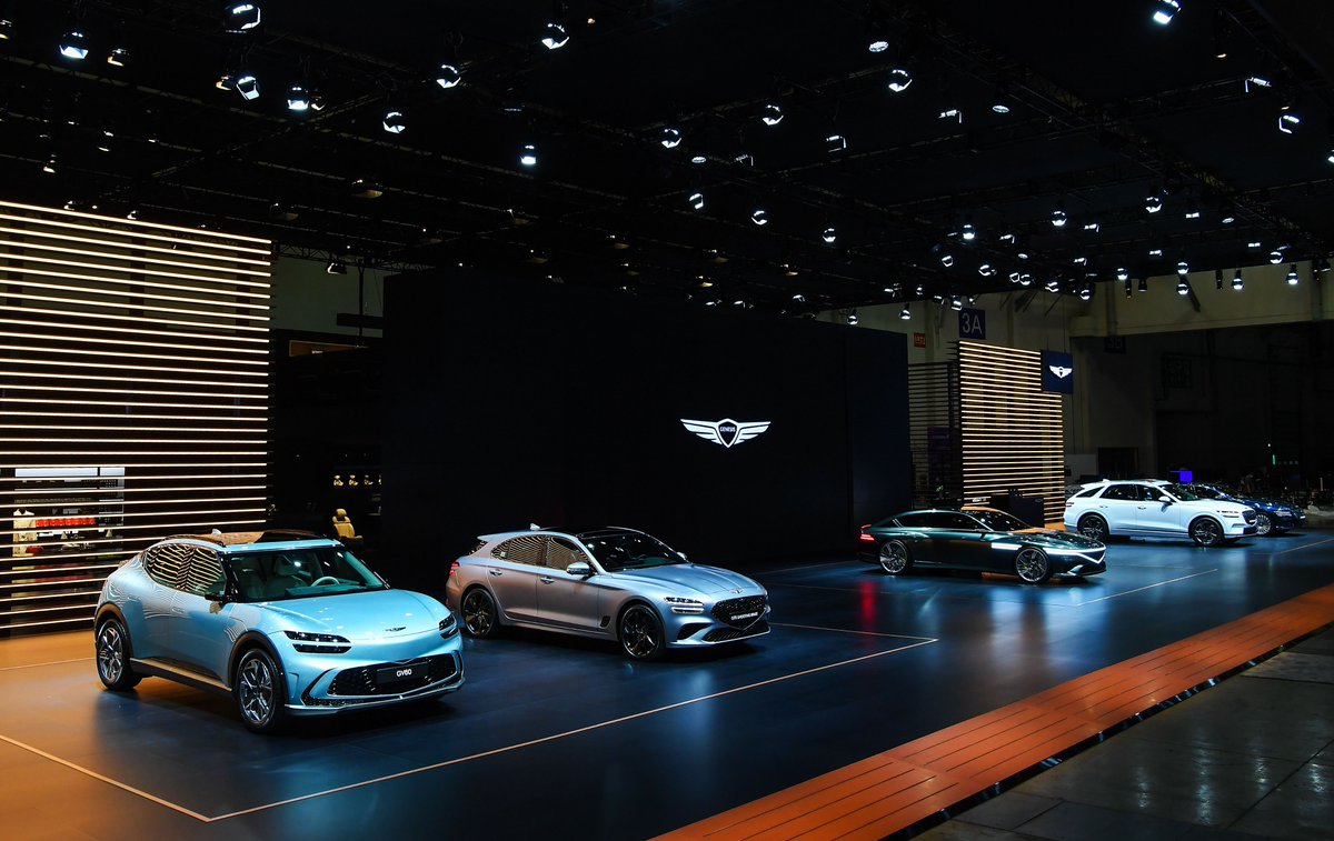HMGnewsroom's tweet photo. Discover the future of #GENESIS presented at 2022 #BusanInternationalMotorShow. 

#G70ShootingBrake #ElectrifiedGV70 #ElectrifiedG80 #GV60 #GenesisXSpeediumcoupe #G90 #EV #EcoFriendly #Car #CarDesign #BIMOS #BEXCO #Exhibition https://t.co/qkS4rxt19q
