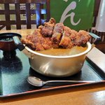 爆盛鍋カレー、破格の980円!1日10食限定。@富山県の道の駅万葉の里高岡