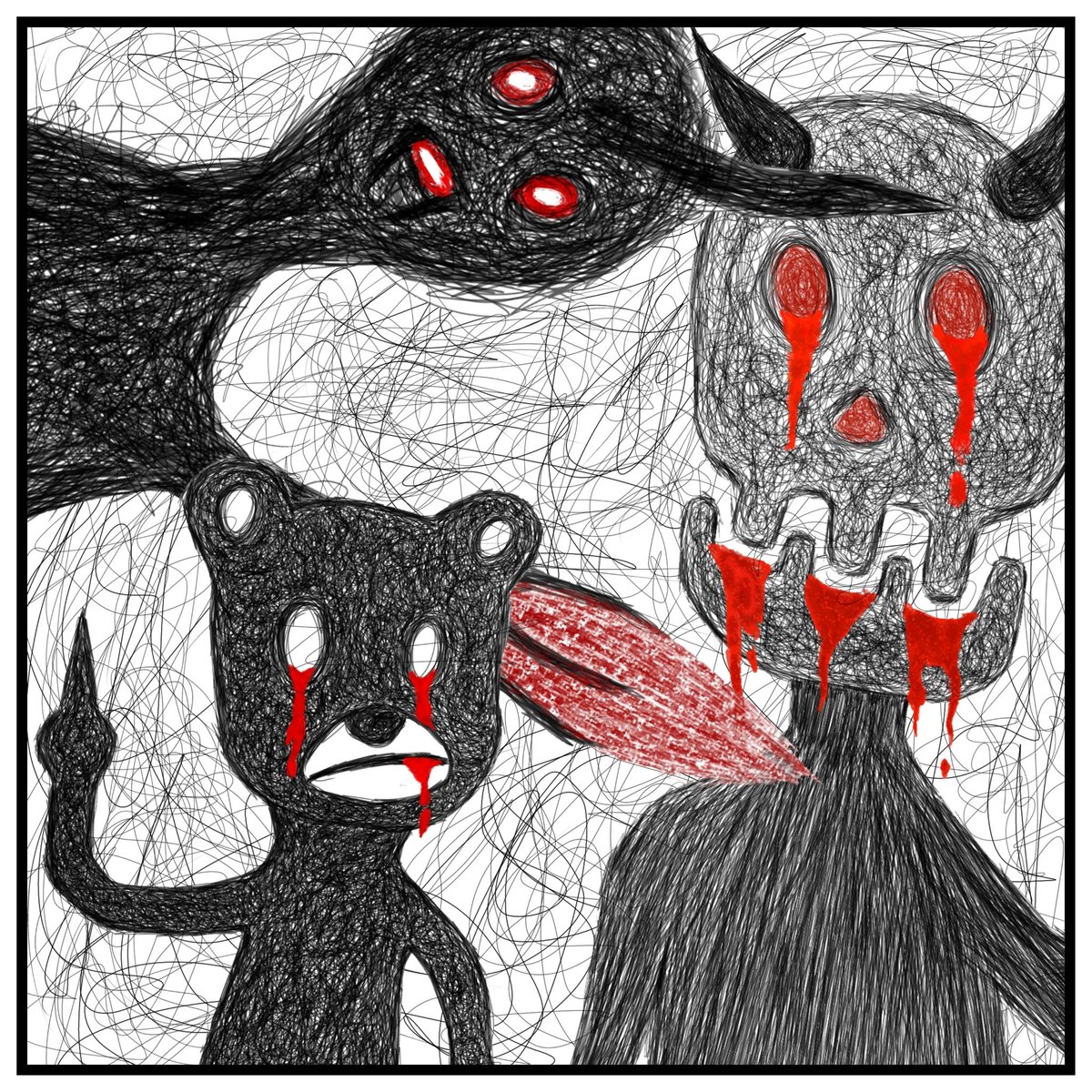 still warm 🔥🔥💀

▫️MIXTY▫️
5/5 EDS | 2 $XTZ
available in <a href="/objktcom/">objkt</a>
▫️objkt.com/asset/KT1UWV8d…

#Bearscribble #tezos #CleanNFT 
⬇️Description is in the comments