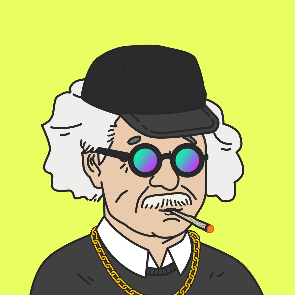 D_thedog's tweet photo. @DegenerateNews @YawwwTraders @HelloMoon_io Gold chain #solstein is THE definition of smart money 🧠✌️ #YawwwSeason #yawww https://t.co/rn1Qvlm48l