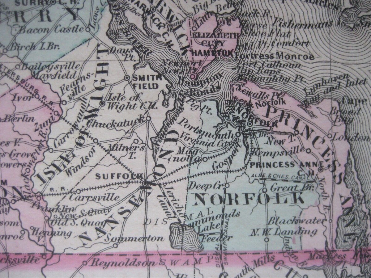 NewWorldMaps's tweet photo. Large-format 1873 antique map of #Virginia, #Delaware, #Maryland, and #WestVirginia in original hand color, published by A.J. Johnson more than 149 years ago.
$129.99
See more at our top-rated eBay store:
https://t.co/x88OSh7y9e
#JohnsonMap #WanderWednesday #AntiqueMap #antique https://t.co/IiwOqvQA21