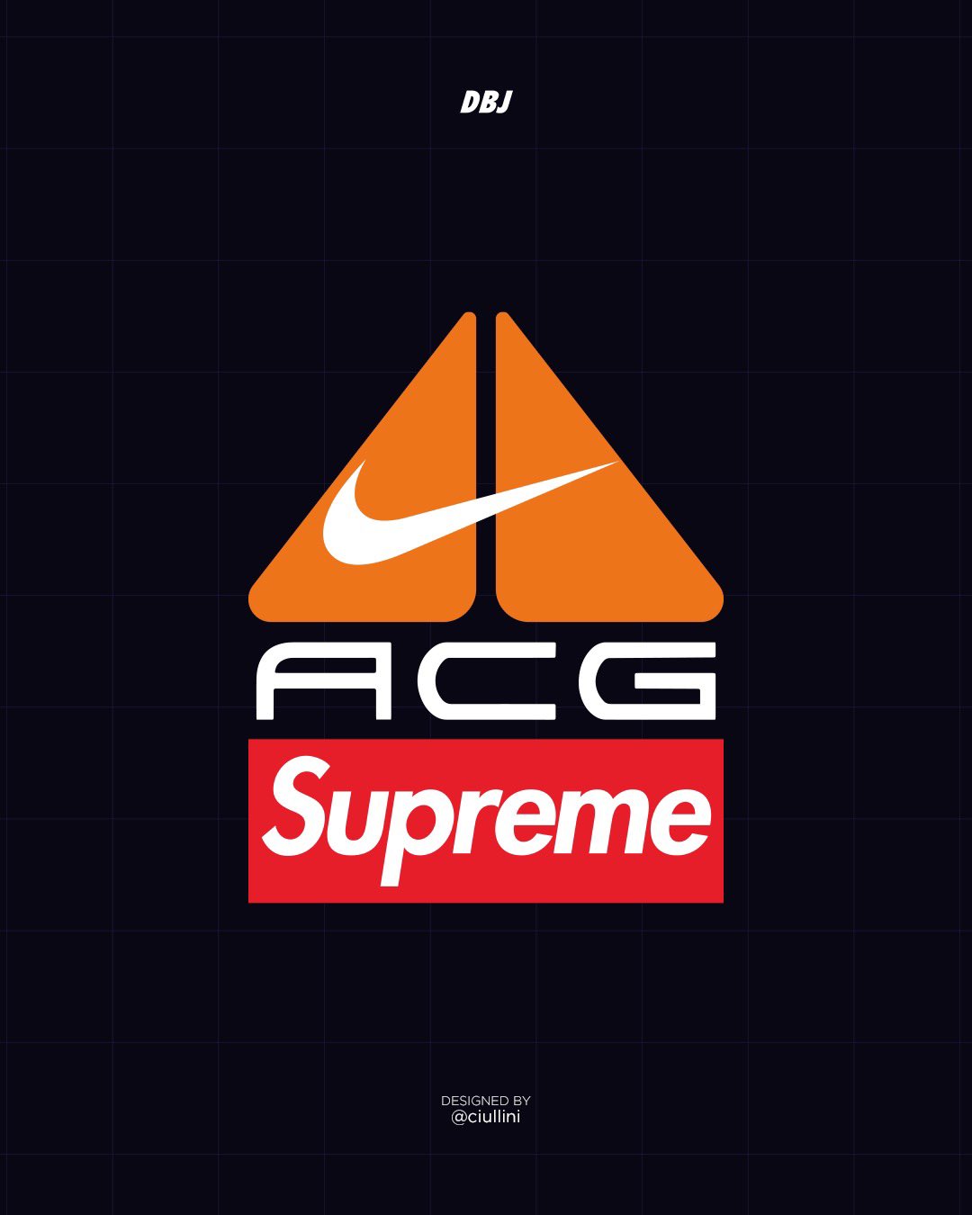 nike supreme logo