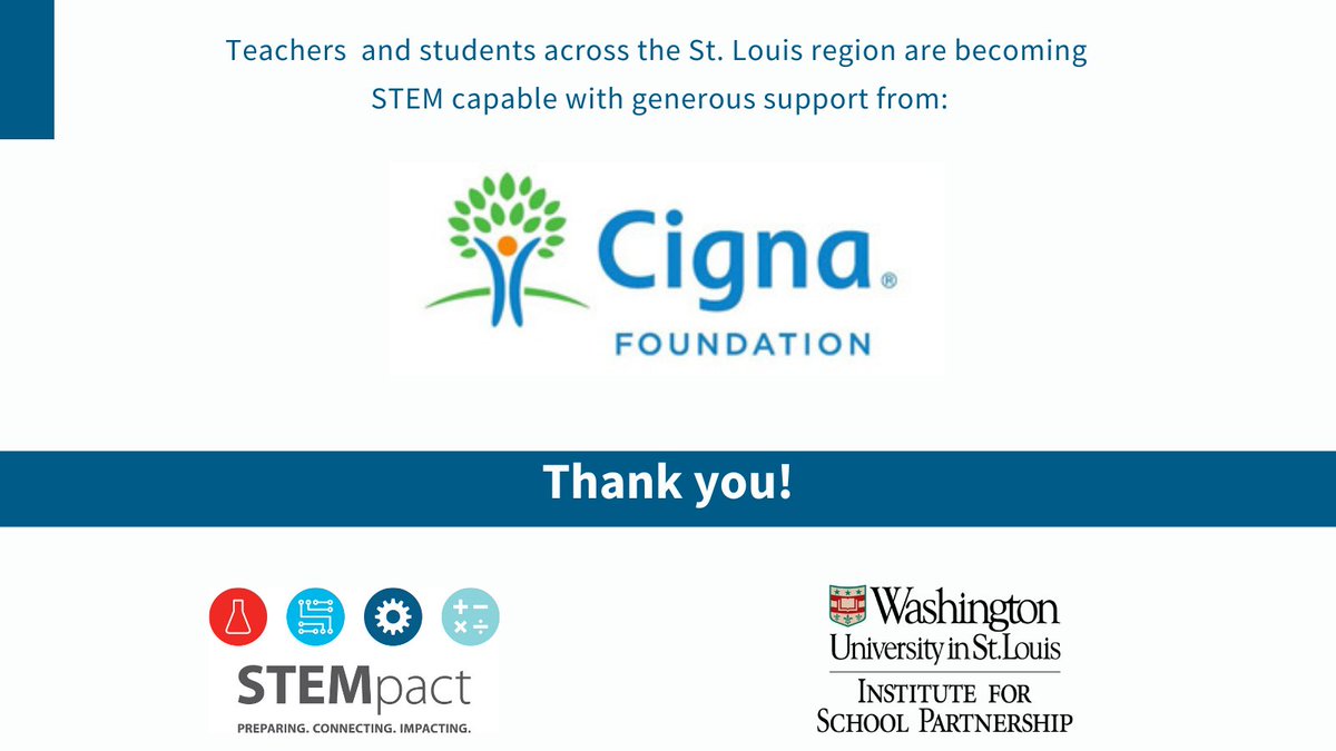 washuisp's tweet photo. 59+ area educators started STEM TQ, an immersive 2-week experience made possible with generous support to @STEMpactSTL. We're thankful to @Cigna Foundation for helping students in our region become #STEM capable to meet the needs of the future! #philanthropy #stemitize #progress https://t.co/Ofh3ybH3yu