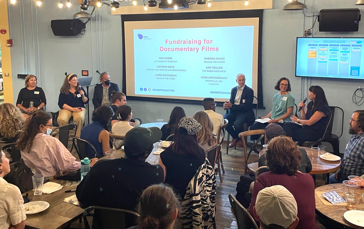 Thank you <a href="/MassProdCo/">Mass Production Coalition</a>, <a href="/LEF_Foundation/">LEF_Foundation</a>, <a href="/CIDFilm/">CID Film</a>, and <a href="/FilmmakersColl/">Filmmakers Collab.</a> for this wonderful event on fundraising for independent filmmakers. <a href="/_danhabib/">@_danhabib</a> spoke on a panel with Kathryn Dietz, Sabrina Avilés, @jasrutenbeck, and Amy Geller, moderated by Sara Archambault.