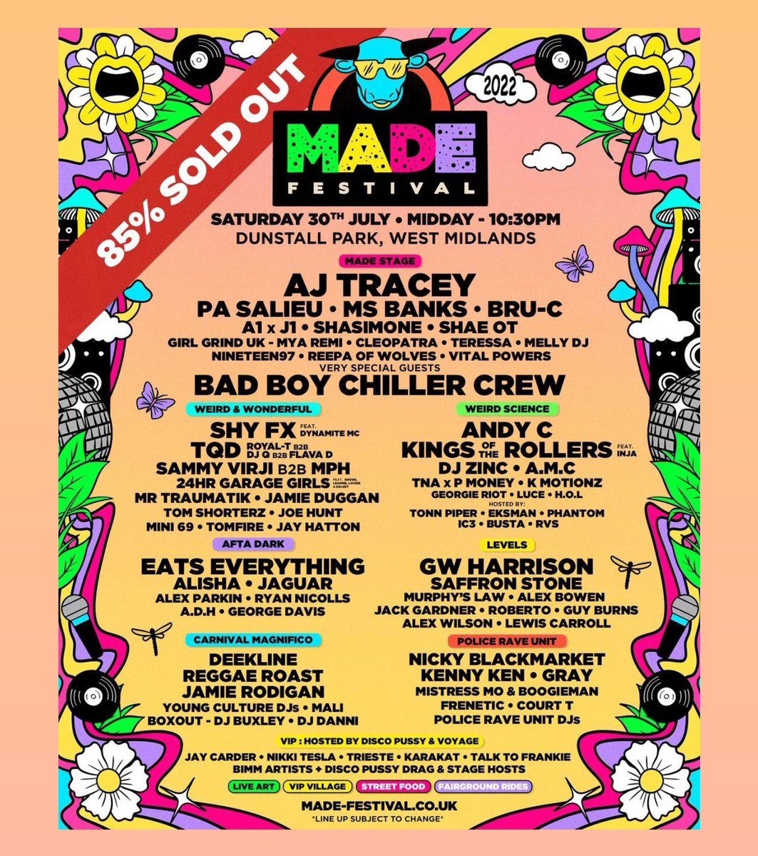 nisha_randhawa's tweet photo. 3 tickets for sale for Made Festival - message me!
#madefestival https://t.co/TKblhPu99m