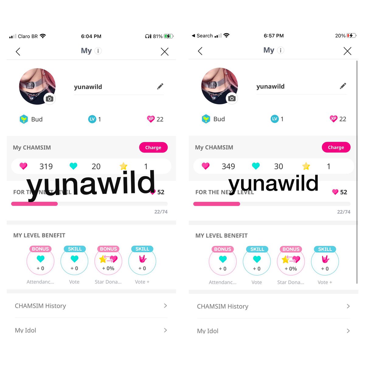 yunawild's tweet photo. @gambitzyblack antes e depois - 1 e 2 (+50) https://t.co/h4ZViujfct