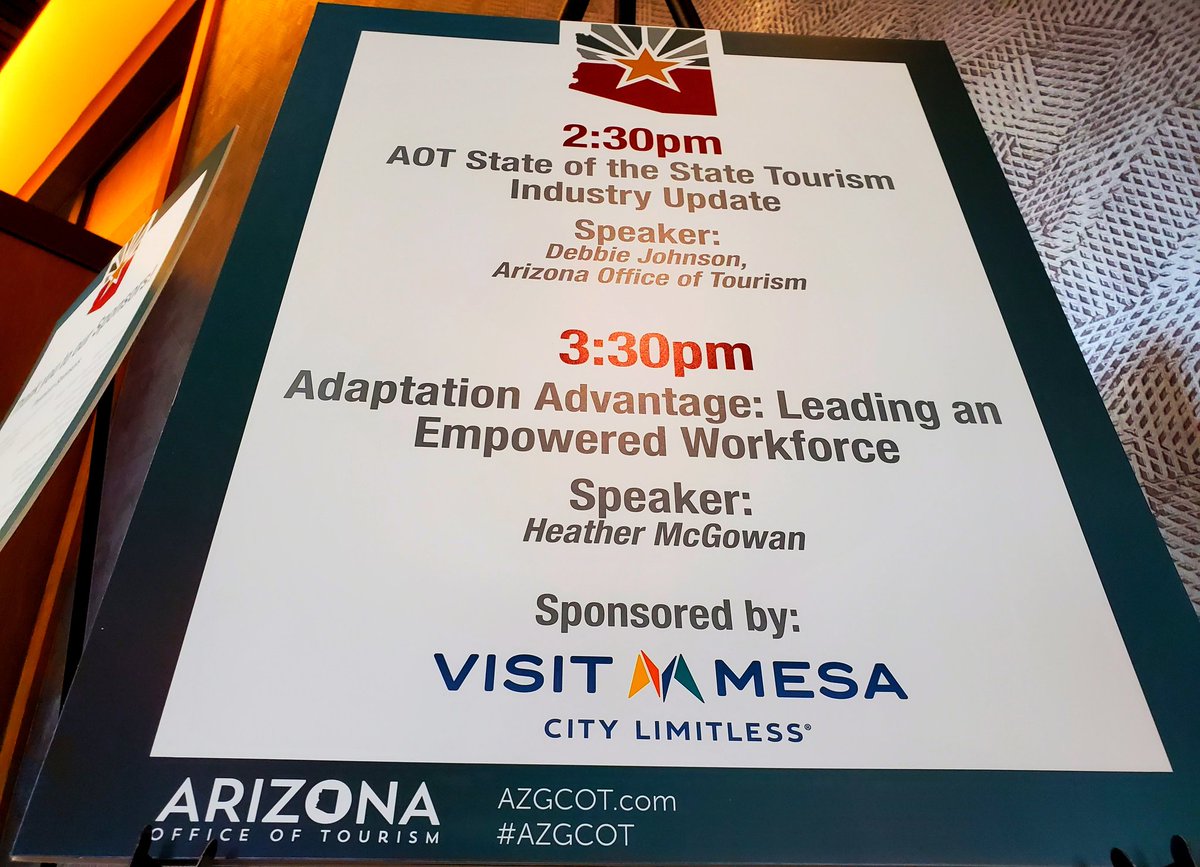 And we're off at this year's #AZGCOT! Great to have so many of our friends and colleagues come together to reconnect, celebrate Arizona tourism and plan for the future <a href="/camelbackinn/">Camelback Inn</a>!