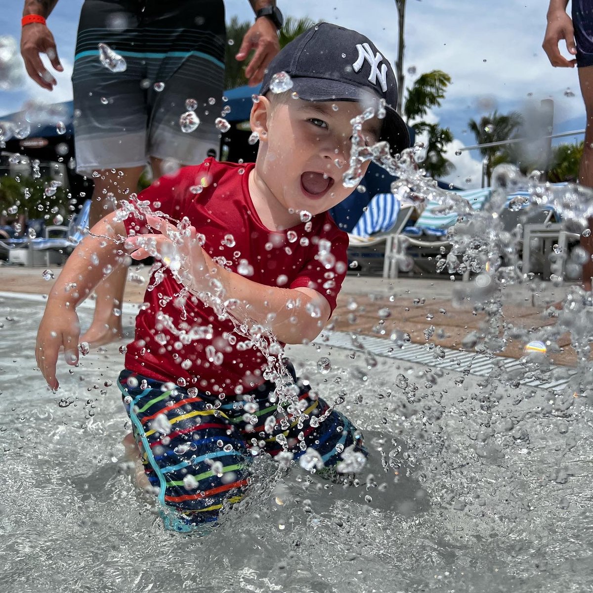 Just like this excited little guy, we’re all about the pool days and sun rays here at #TheGroveResort! ☀️