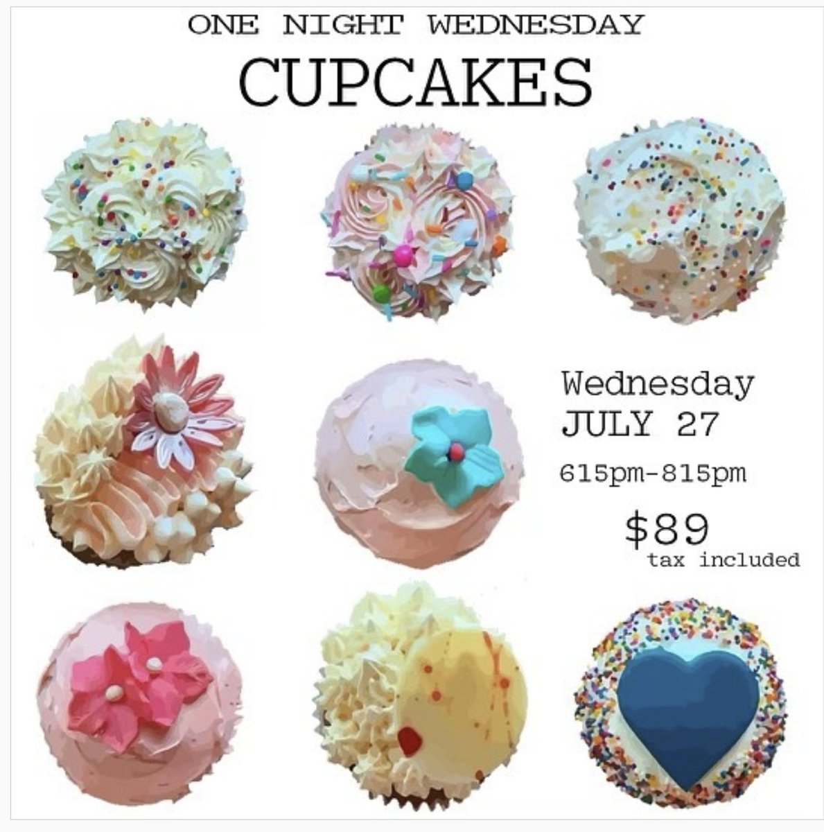Join in. Enthusiast class offered by Pro Pastry School in Mount Pleasant.  
#pastryclass #cupcakes #cakedecorating #homecook #learntobake #pastryschool #vancouvercooking #onenight #learntocook #makeyourowncupcakes