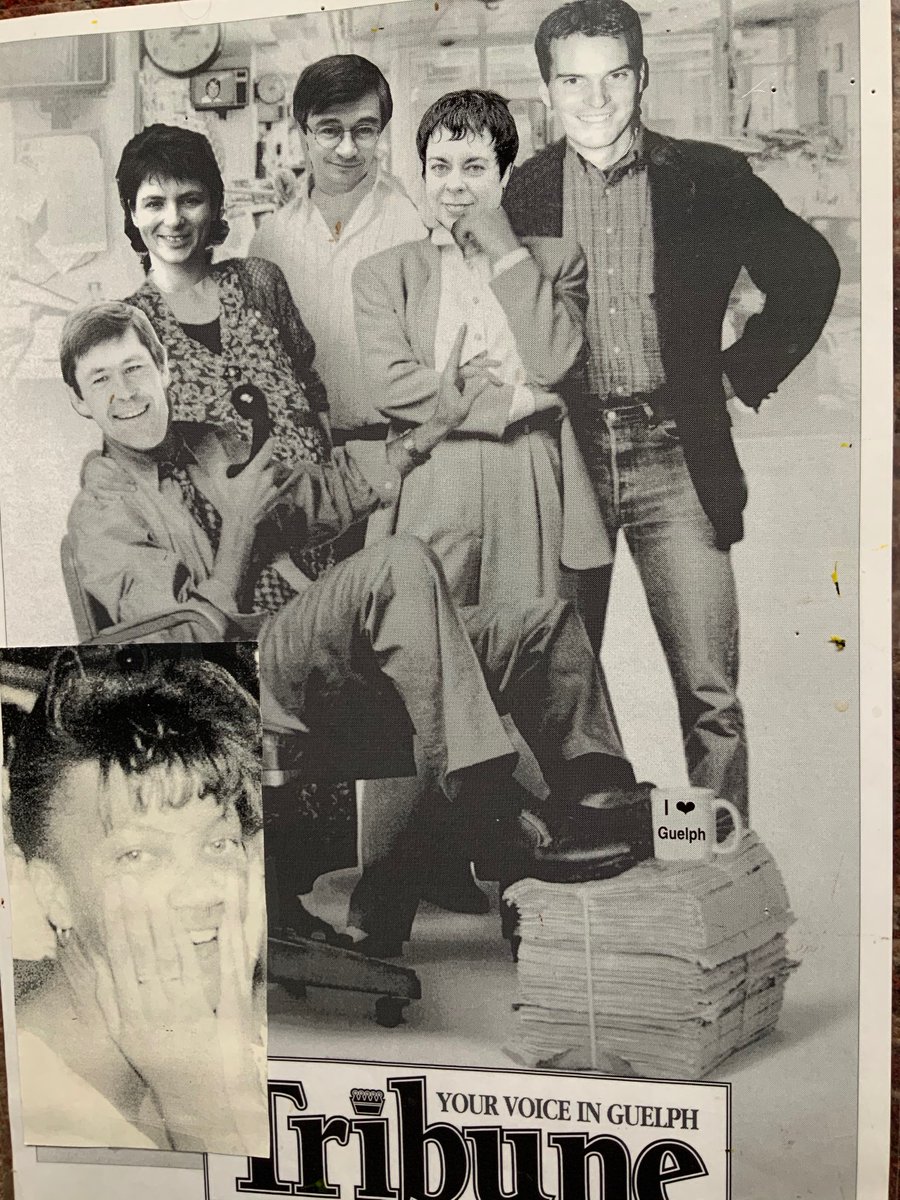 jonjwells's tweet photo. @GuelphToday All who knew and worked for Chris loved him. He delighted in being an old school editor to the core. He had the movie poster from “The Paper“ in his office, and made this for me when I left for Hamilton. I hung it at my desk at the old Spec office for 23 years. https://t.co/XTuIvbvsB0