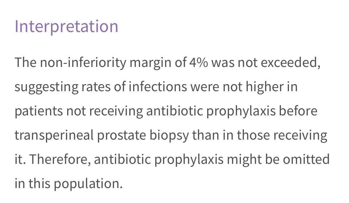 premrashid's tweet photo. Important data on antibiotic prophylaxis for transperineal prostate biopsy. ⁦@USANZUrology⁩ ⁦@Uroweb⁩ ⁦@AmerUrological⁩ ⁦@BAUSurology⁩ https://t.co/NSAJu5VZJm