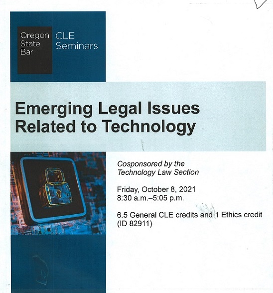 MC Law Library on Twitter "CLE Emerging Legal Issues Related to Technology, text and audio CDs