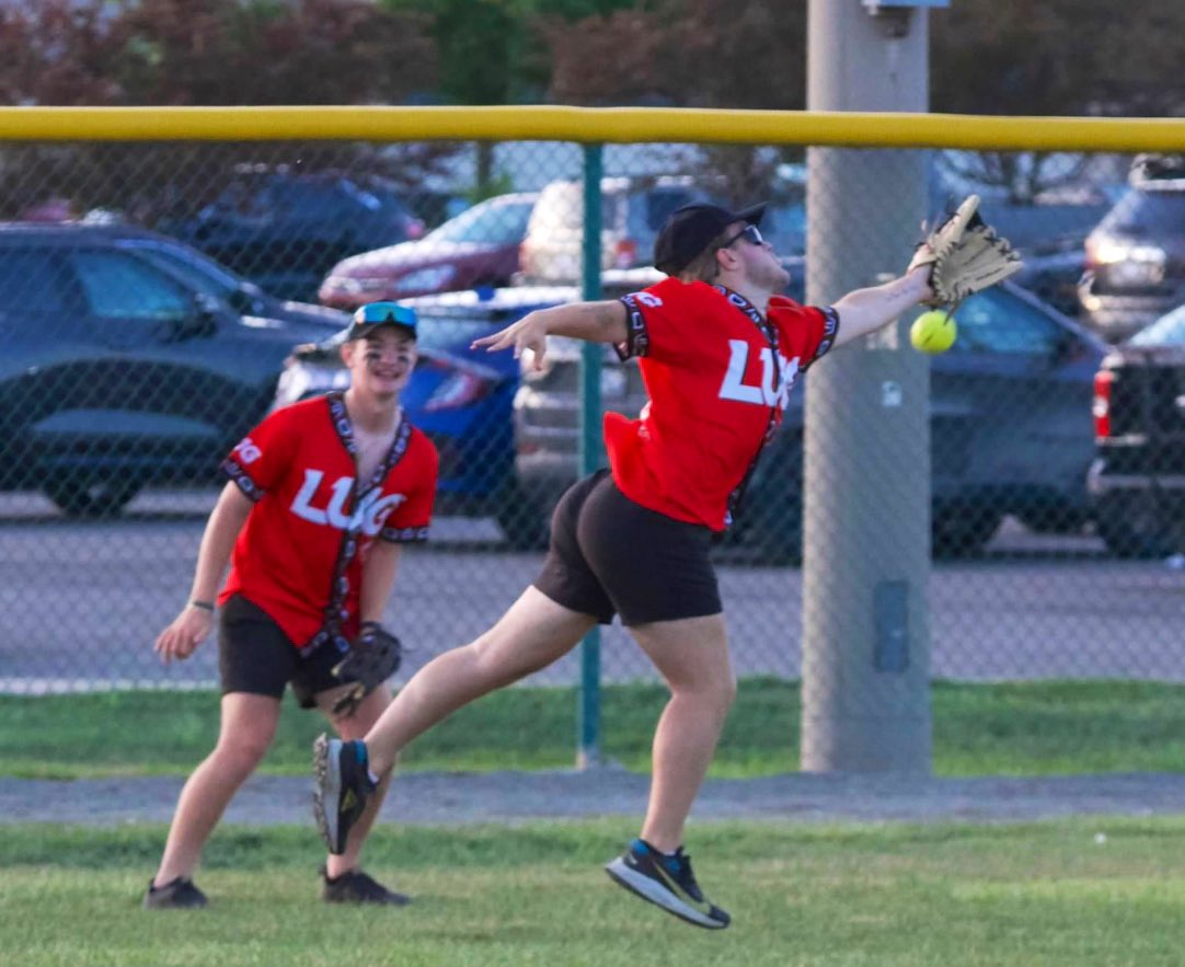 LugBats's tweet photo. Happy Workout Wednesday! #99 @joey20harrison fully extends tracking down a fly ball showing off great glute work and model legs. https://t.co/unmQP3lzrk