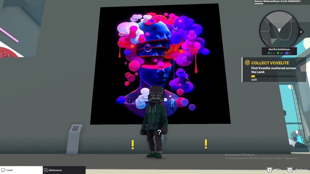 SarahWr88897622's tweet photo. @TheSandboxGame @MOCDA_ I just participated in the #TheSandbox weekly contest for a chance to win 200 mSAND! Here is my favorite piece from the ‘Impossible Worlds’ exhibition, check out my screenshot below!
👇 https://t.co/ozKL1keutc