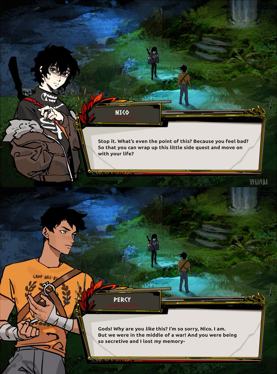 velsmells's tweet photo. Percy Jackson except it's in the Hades game... https://t.co/owaNXo6B8j