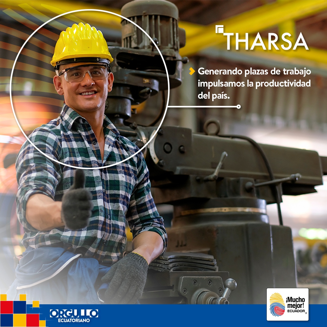 tharsaec's tweet photo. Somos un país construido en base al trabajo duro de cientos de hombres y mujeres trabajadores. Confiamos en #IndustriaEcuatoriana 🇪🇨 @Ecuador_calidad 
#MuchoMejorEcuador #THARSA #TECVAN https://t.co/p4sw1zZo1V