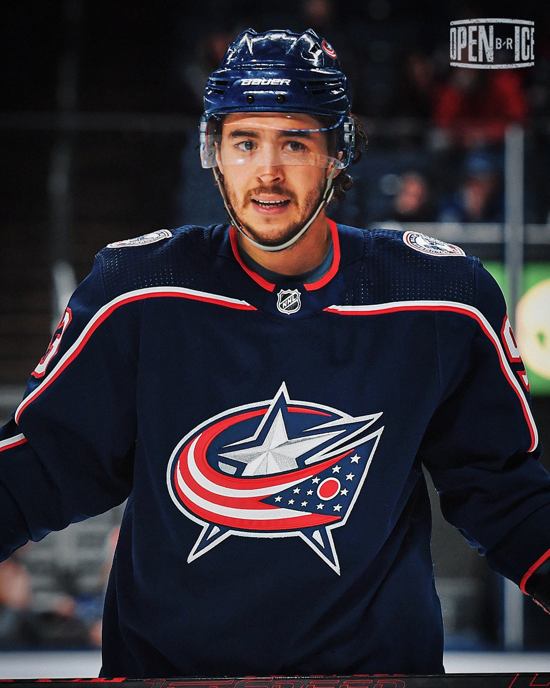 Smiling from ear-to-ear in our signed Johnny Gaudreau #CBJ jersey