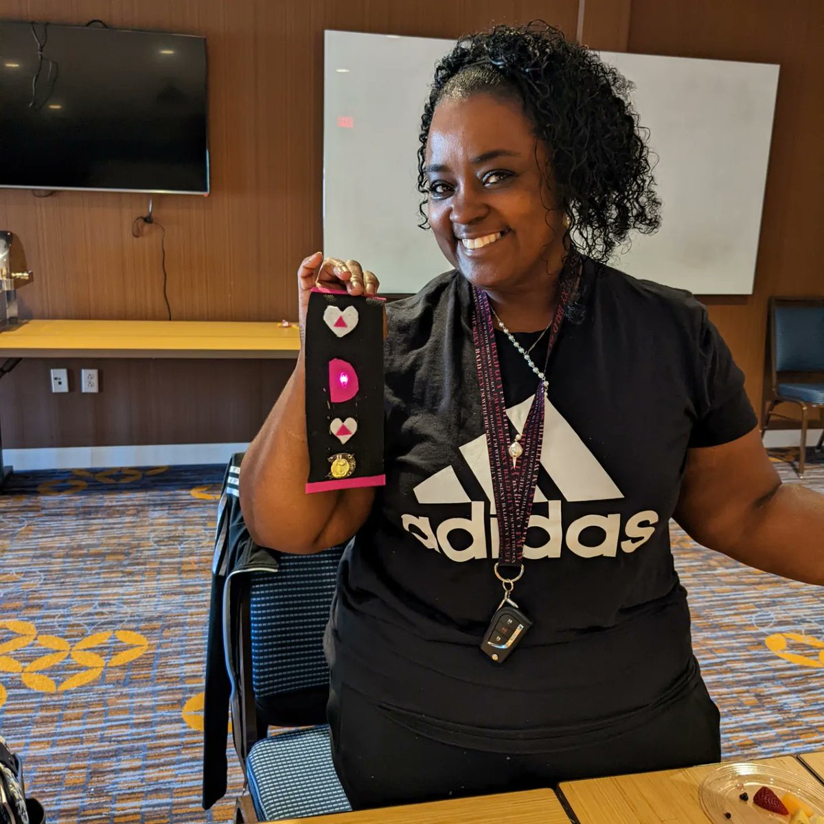 SayantaniDutta9's tweet image. Here are some awesome creations from the ECS e-textiles training #csliteracy #cseducation #cs4ms #csforall #cyberliteracy