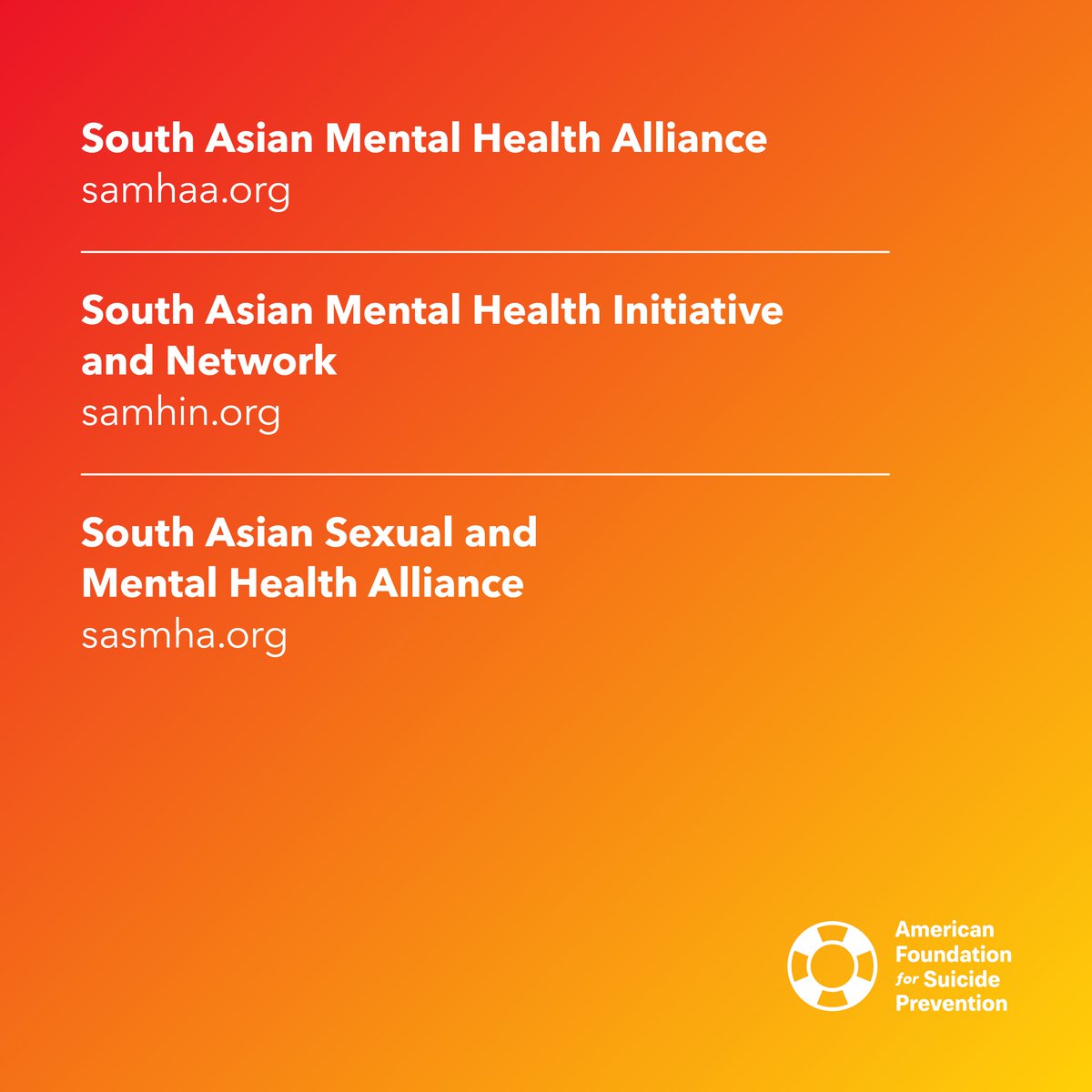 Check out our list of mental health resources for Asian communities!
