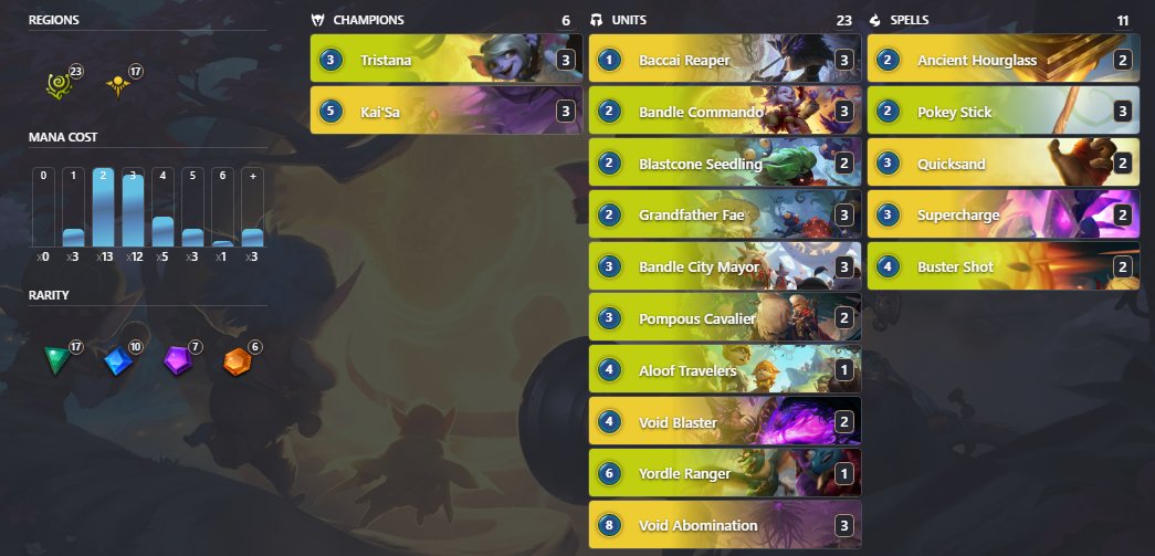 That's why they call him the A B O M I N A T I O N, The <a href="/ChurchRuneterra/">Church of Runeterra</a> take on Kaisa so far. You can stack impact with the void abom as well as funny keywords like scout and double attack :) Don't forget we also have free spellshield and elusive for cheap!