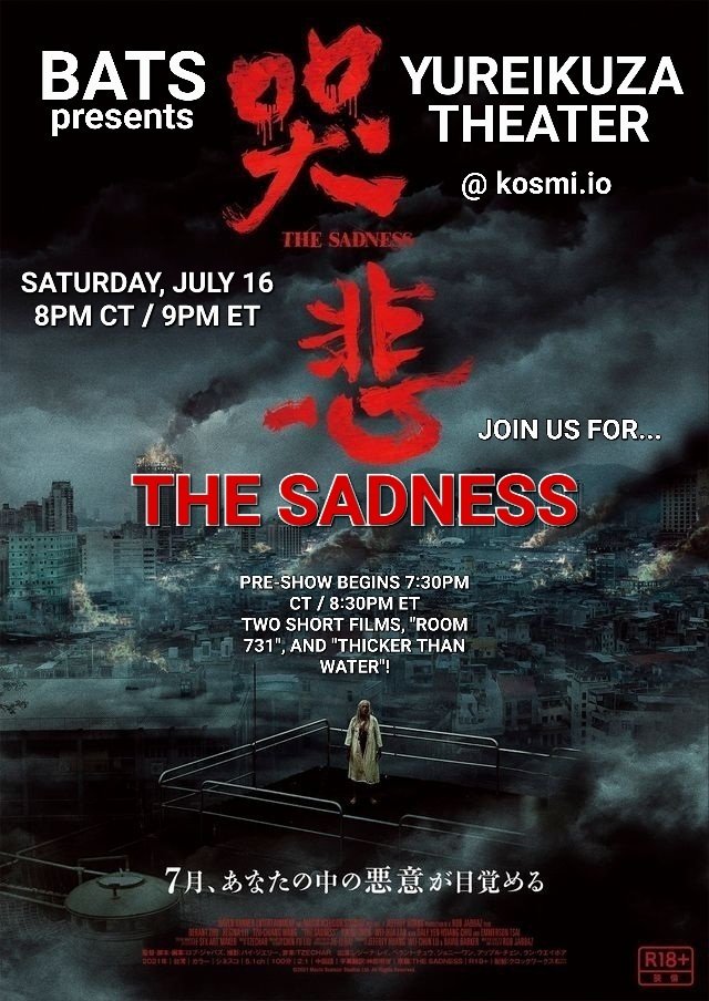 #HorrorCommunity #HorrorMovies #HorrorFam 

︵‿୨♡୧‿︵‿︵‿୨♡୧‿︵‿︵‿୨♡୧‿︵‿︵‿୨♡୧‿︵

                 Are you ready for #TheSadness?

 ︵‿୨♡୧‿︵‿︵‿୨♡୧‿︵‿︵‿୨♡୧‿︵‿︵‿୨♡୧‿︵