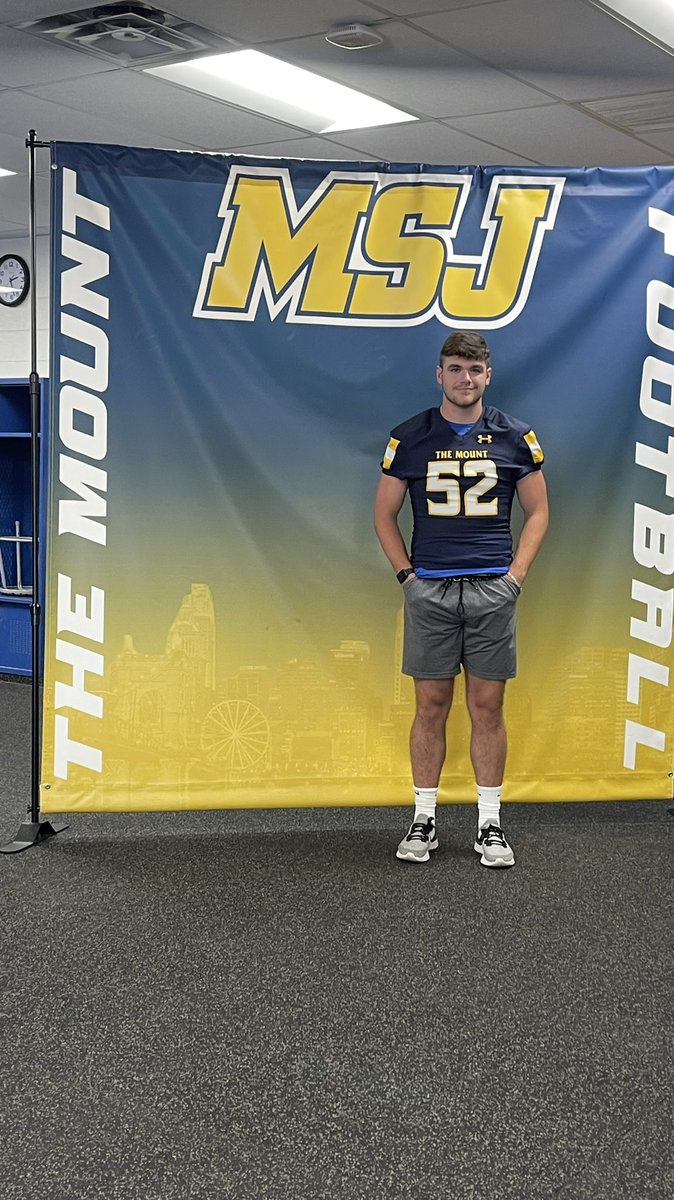 Had a great visit today at <a href="/MountStJosephU/">Mount St. Joseph University</a> and Got to tour everything that Mount St. Joseph Football has to offer. Big thanks to <a href="/Coach_DHughes/">Darold Hughes</a> and the rest of the coaching staff for having me out!!